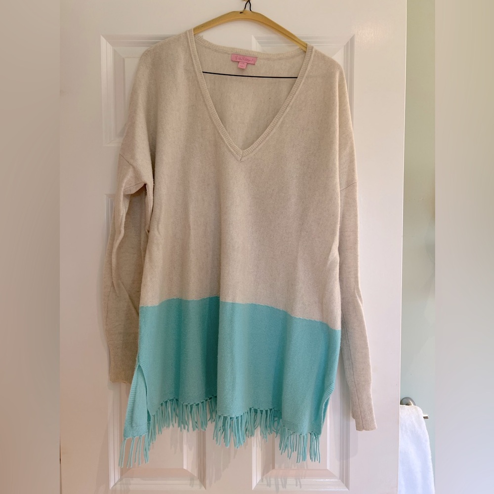 lilly pulitzer cashmere sweater size L/XL